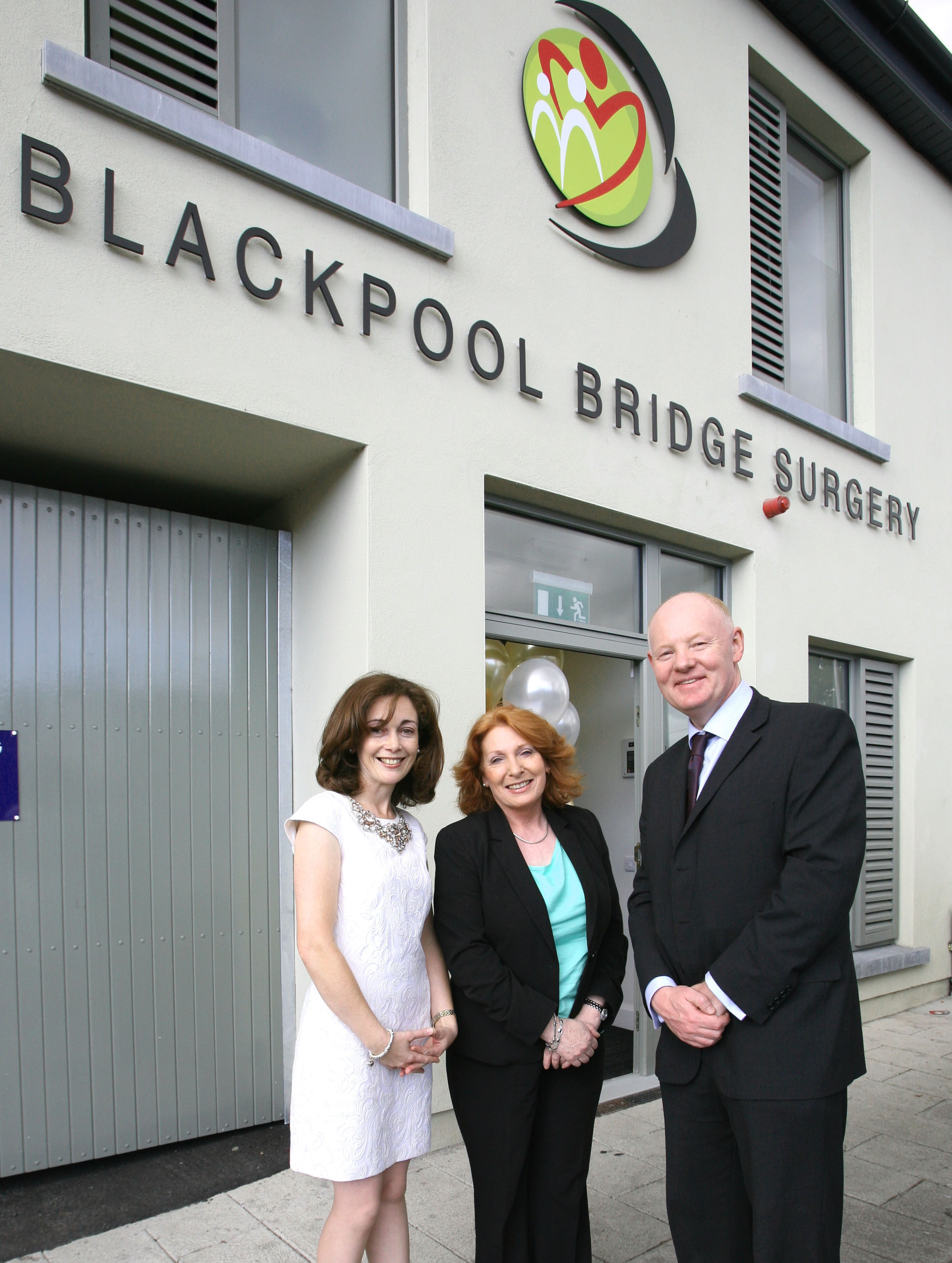 At the opening of the Blackpool Bridge Surgery at Thomas Davis Street were L to R., Dr. Antoinette Morission, Minister Kathleen Lynch T.D and Dr John Sheehan. Picture, Tony O'Connell Photography.