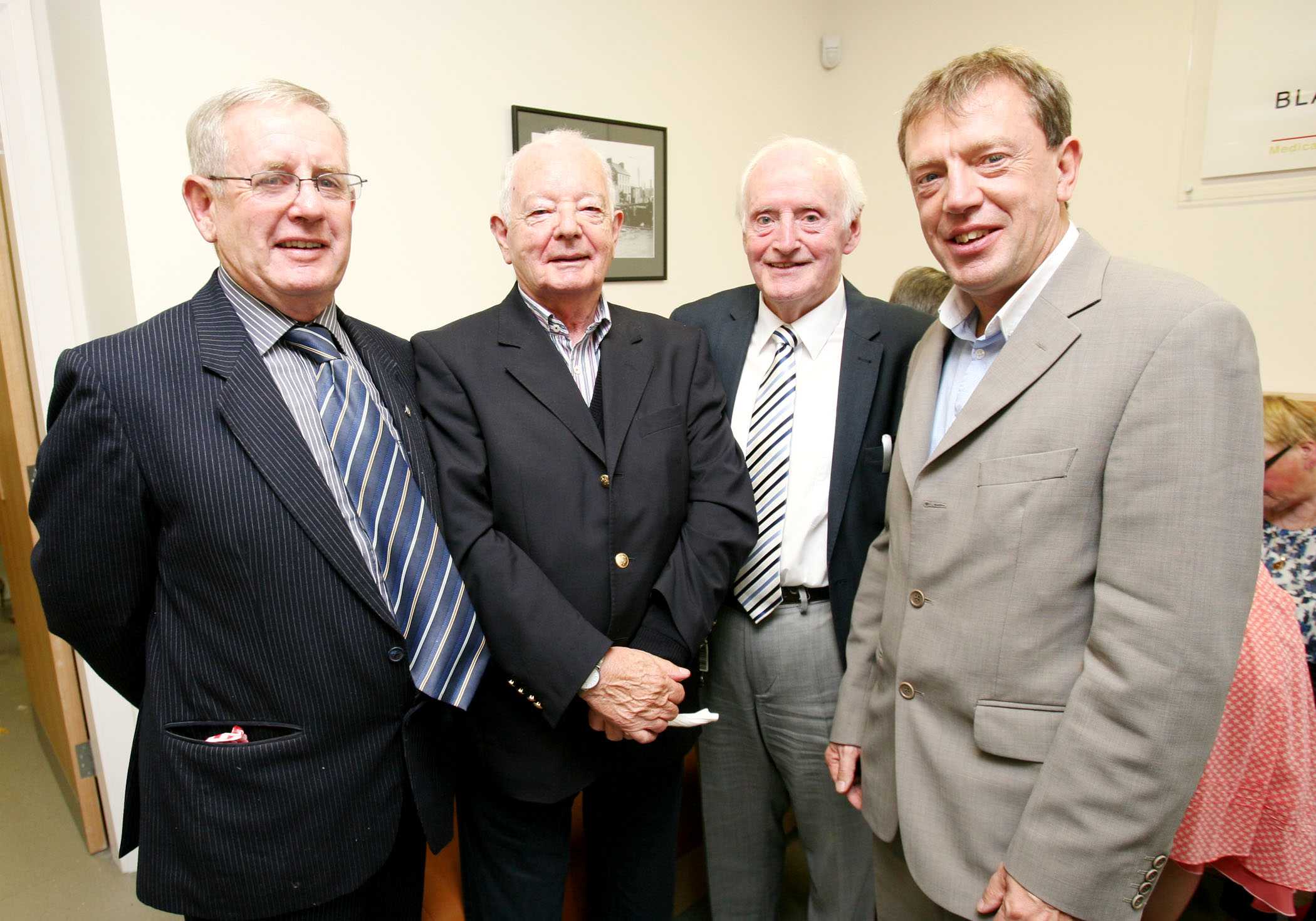 At the opening of the Blackpool Bridge Surgery at Thomas Davis Street, L to R., Jimmy leahy, Sean O'Callaghan, Pat Lucey and Cllr Tony Fitzgerald. Picture, Tony O'Connell Photography.